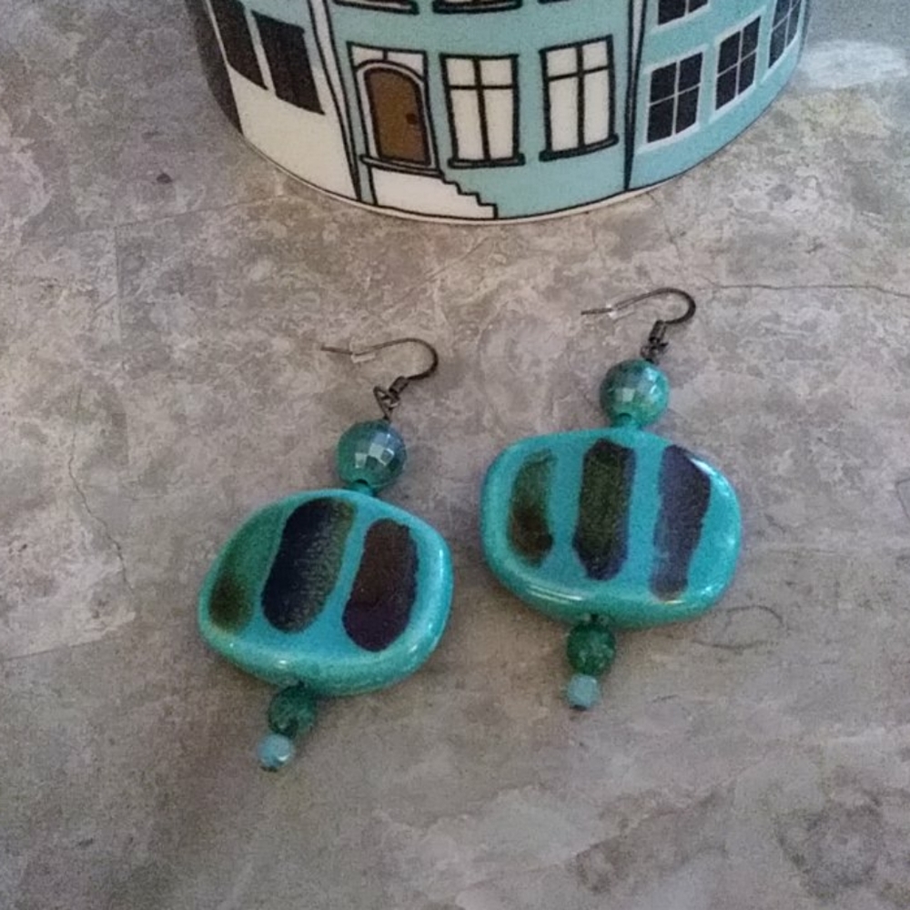 NWOT Handmade beaded Earrings...3 Pairs 16.00...must buy 3 Pairs